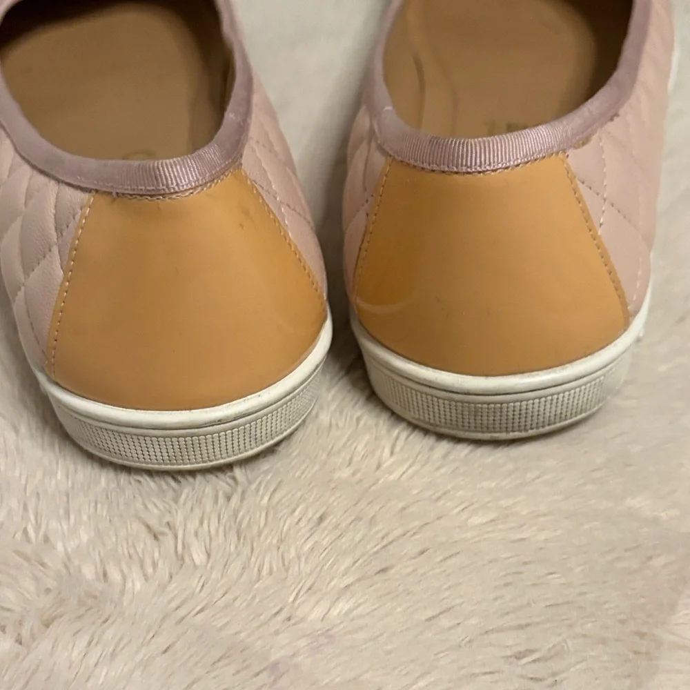 Salvatore Ferragamo Blush and Beige Quilted Flats - Picture 4 of 6